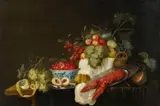 Opulent Still Life with Fruit and a Lobster by Flemish School 17th century, Oil on canvas (relined), offered Nov 2016