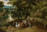 Wooded Landscape with Robbers by Flemish School 17th century, Oil on canvas (relined), offered Nov 2016