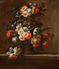 Jan Baptist Bosschaert, Floral Still Life, Oil on canvas (relined)