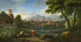 Jan Frans van Bloemen, An Arcadian Landscape, Oil on canvas (relined)