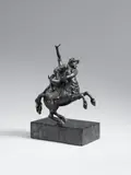 A 17th century bronze group of Nessus and Deianeira, presumably Northern Italy by Probably Northern Italy 17th century, Cast in the round and with old patina.. A bronze group by a follower of Giambologna showing the centaur Nessus abducting, sold Nov 2016