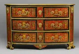 An important Parisian Louis XIV commode attributed to Nicolas Sageot by An important Parisian Louis XIV commode attributed to Nicolas Sageot, Ormolu and brass mounted and inlaid with tortoiseshell, engraved brass and ebony on softwood and oak. An important court, sold Nov 2016