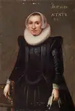Flemish School 1st half 17th century, Portrait of a Patrician Lady, Oil on panel