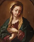 The Madonna by follower of Carlo Maratta, Oil on canvas (relined), sold Sep 2016