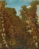 Landscape with Grapevines by Netherlandish School 17th century, Oil on copper, offered Sep 2016