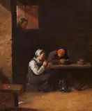 Tavern Interior by circle of David Teniers the Younger, Oil on panel, sold Sep 2016