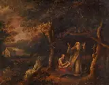 Landscape with Saint Jerome by Lodewyk Toeput, called Pozzoserrato, circle of, Oil on copper, offered Sep 2016