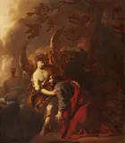 Johannes Voorhout, Christ on the Mount of Olives, Oil on canvas (relined)