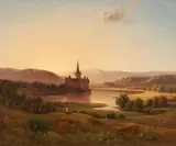 Joachim Frich, Landscape near Rosenheim, Oil on canvas