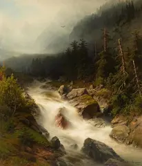 Joseph Jansen, The Stream, Oil on canvas (relined)