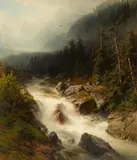 Joseph Jansen, The Stream, Oil on canvas (relined)