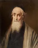 Kolozsvary, Portrait of a Rabbi, Oil on panel
