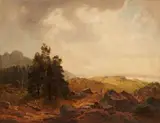 Eduard Schleich the Elder, Landscape in the Alpine Foothills, Oil on canvas