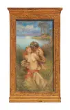Charles W. Wyllie, Pan and Syrinx, Oil on card