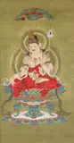 Anonymer Maler des 19. Jh., Buddha Maitreya by an anonymous painter. Ink and colour on silk. 20th century.