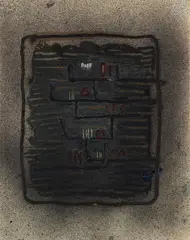 Horizontal by Fritz Winter, 1932, Oil and injection moulding on paper, sold Jun 2016