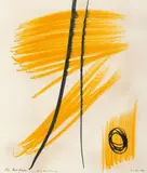 Hans Hartung, Untitled, 1974, Pastels and charcoal on cardboard