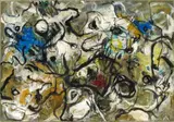 Rolf Cavael, 74/D3, 1974, Oil on cardboard on canvas