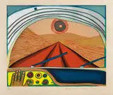 Friedensreich Hundertwasser, Der endlose Weg zu Dir, 1967, Colour lithograph on cardboard