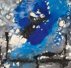 Untitled by Fred Thieler, 1983, Mixed media on canvas, sold Jun 2016