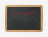 Joseph Beuys, Kunst = Kapital, 1980, Silkscreen in red on slate in wooden frame