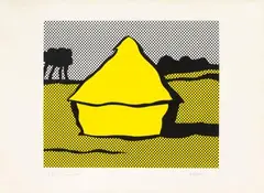 Haystack by Roy Lichtenstein, 1969, Colour silkscreen on C.M.Fabriano, sold Jun 2016