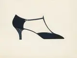 Andy Warhol, Shoe, Around 1955, Gouache on cardboard. Approx