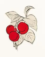 Fruit by Andy Warhol, Around 1956, Lithograph, watercoloured, on paper, cut out. Approx, sold Jun 2016