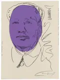 Andy Warhol, Mao, 1974, Colour silkscreen on wallpaper