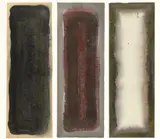 Gotthard Graubner, Untitled, 1962, 3 works; each watercolour on paper. Each