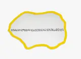 Michelangelo Pistoletto, Frattali (giallo), 1999/2000, Acrylic and felt tip pen on mirror. Approx