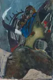 Markus Lüpertz, Frau mit Geheimnis, Around 1983, Oil on canvas