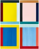 Anima Mundi 4-4 II by Imi Knoebel, 2010/2012, Work in 4 parts: each acrylic on plastic film, collaged, sold Jun 2016