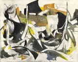 Karl Otto Götz, Untitled, 1954, Mixed media on canvas