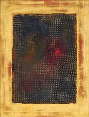 Otto Piene, Untitled, 1958/1972, Rasterbild: mixed media and traces of fire on panel