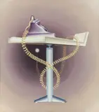 Konrad Klapheck, Gefährliche Liebschaften (Les liaisons dangereuses), 1968, Oil on canvas