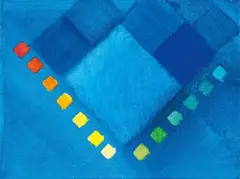 Almanach by Heinz Mack, 1994, Acrylic on canvas, offered Jun 2016