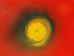 Bloom by Otto Piene, 2006, Oil and traces of fire on canvas, offered Jun 2016