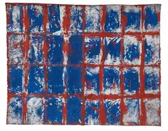 Pliage by Jean-Pierre Pincemin, 1967/1968, Acrylic on folded and unmounted canvas. Approx, sold Jun 2016