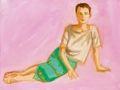 Untitled by Alex Katz, Oil on fibreboard, sold Jun 2016