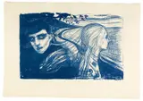 Edvard Munch, Loslösung II (Separation II), 1896, Lithograph on fine Japan laid paper