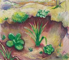 Pflänzchen im Wald by August Macke, 1910, Oil on fine canvas (42.9/43.2 x 48.5/, offered Jun 2016