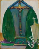 Kruzifix by Gabriele Münter, 1908, Oil on card, offered Jun 2016
