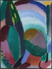 Alexej von Jawlensky, Variation, Circa 1916, Oil on light card, mounted on card support