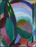 Variation by Alexej von Jawlensky, Circa 1916, Oil on light card, mounted on card support, sold Jun 2016