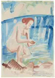 Badende by Erich Heckel, 1919, Watercolour and pencil drawing on wove paper, offered Jun 2016