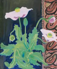 Mohn by Erich Heckel, 1948, Tempera on canvas, offered Jun 2016