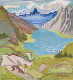Erich Heckel, Kleine Berglandschaft