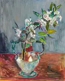 Hans Purrmann, Blütenzweig in Glasvase