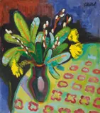 Karl Schmidt-Rottluff, Osterstrauss, 1947, Oil on canvas